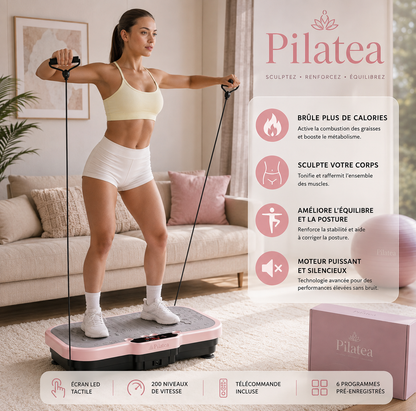 Planche de fitness vibrante